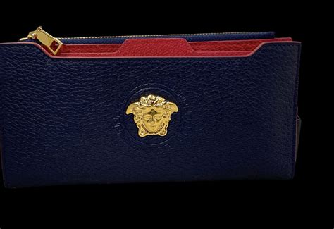 versace porta credito calf|Versace wallets for women.